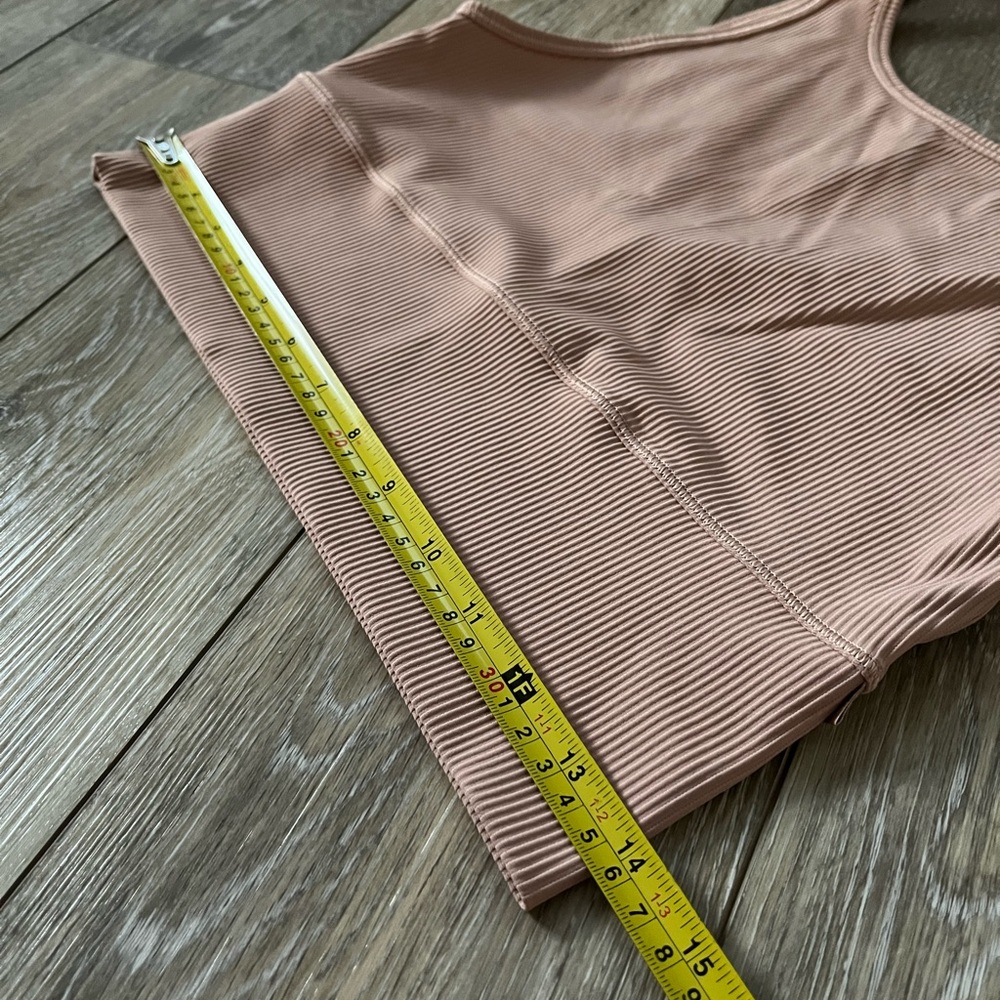Lululemon Athletica Power Pivot Ribbed Tank Top / Pink Clay - Picture 8 of 10